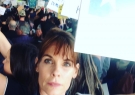 Alexandra at LA airport Muslim travel ban protest Feb 2017
