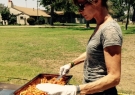 Serving for Food Not Bombs in Van Nuys CA May 31, 2015