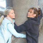 Hugging with Green T (Tamara Henry) on TreeHugging Day 